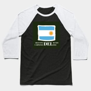 Argentina Campeones del Mundo 2022 Baseball T-Shirt